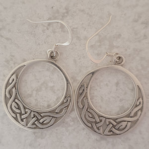 Celtic Circle Of Life Knot Earrings