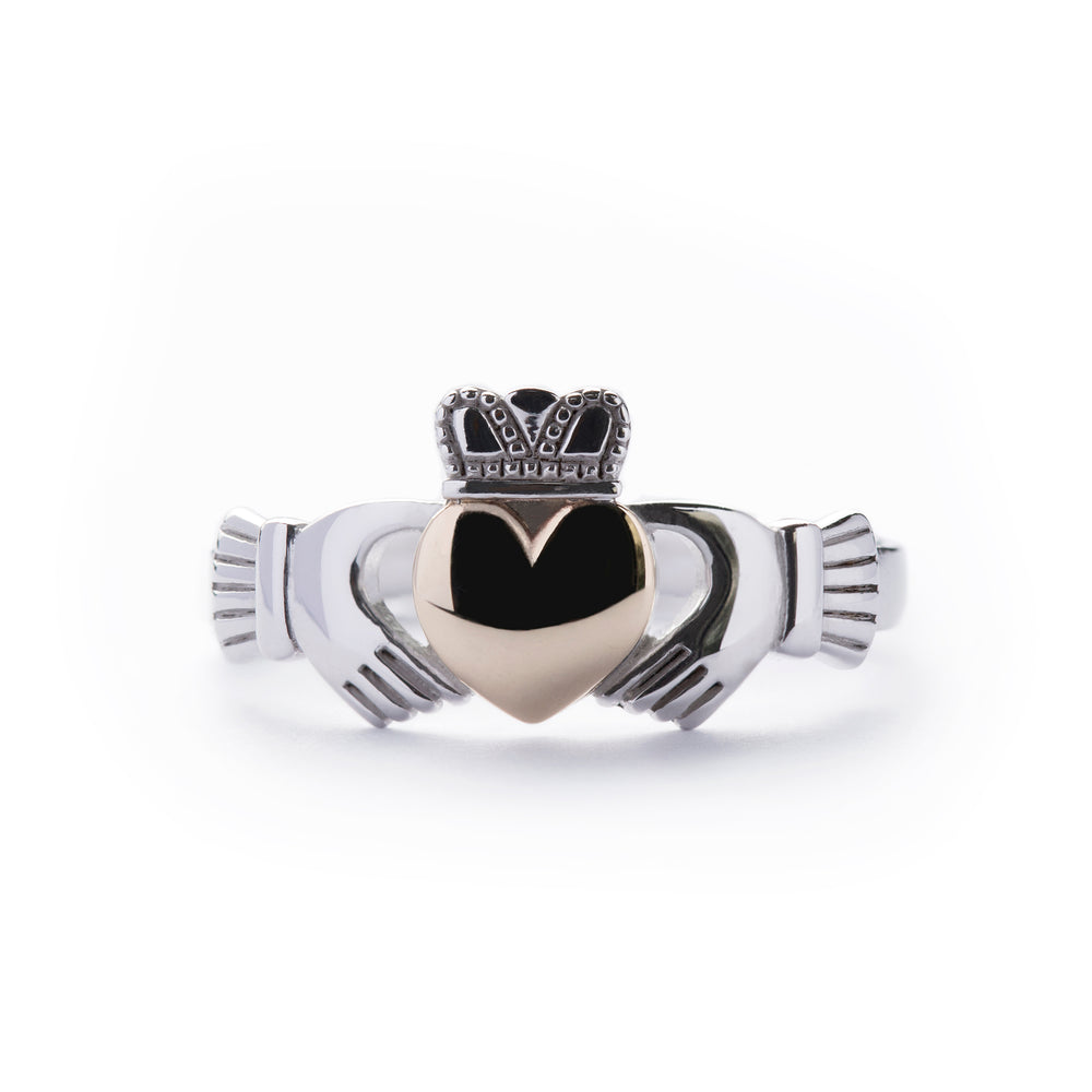 Claddagh Ring 10 ct Gold Heart