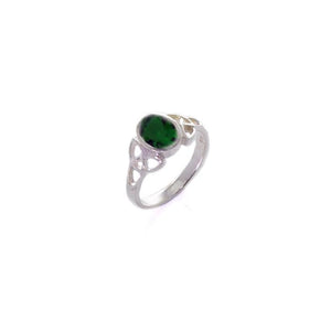 Celtic Birthstone Ring Emerald May