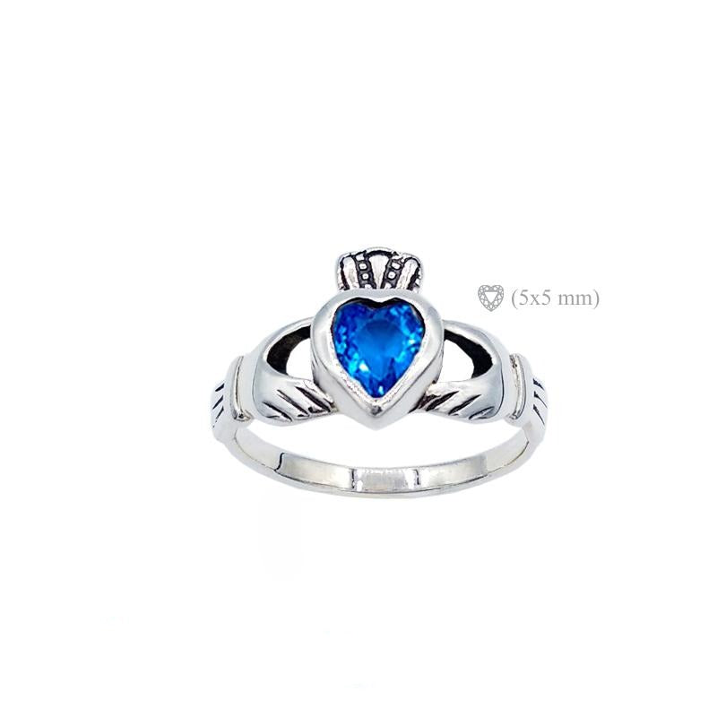 Claddagh ring december birthstone december