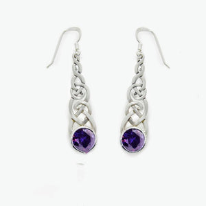 Silver Celtic Earrings - Design With Amyethyst