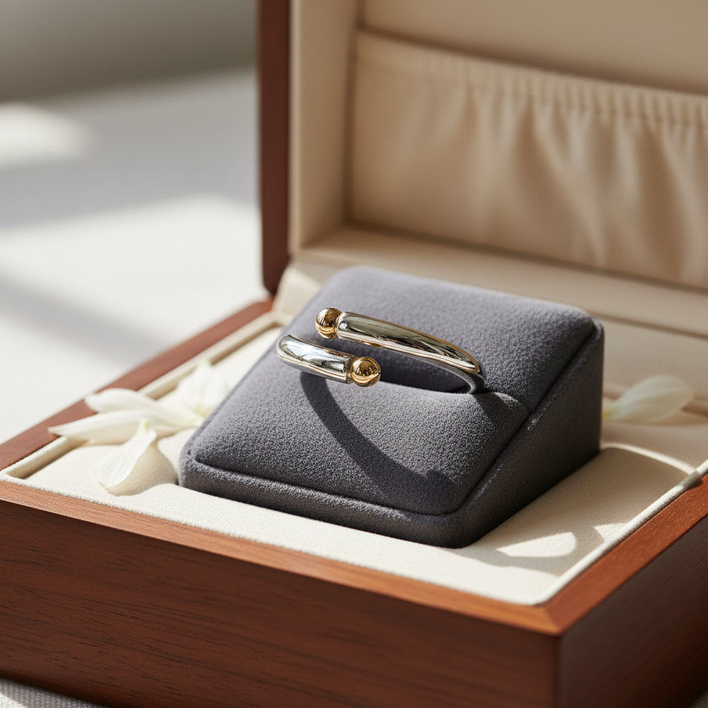 Ring of Kerry  TORC ring with gold tips