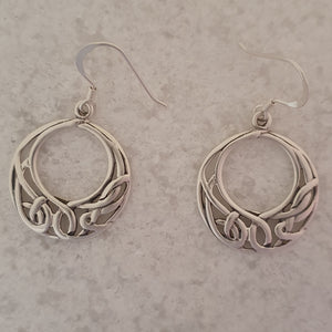 Celtic Knot Silver Earrings