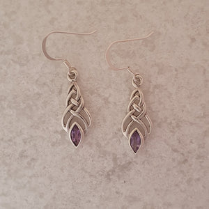 celtic knot earrings with amyethest