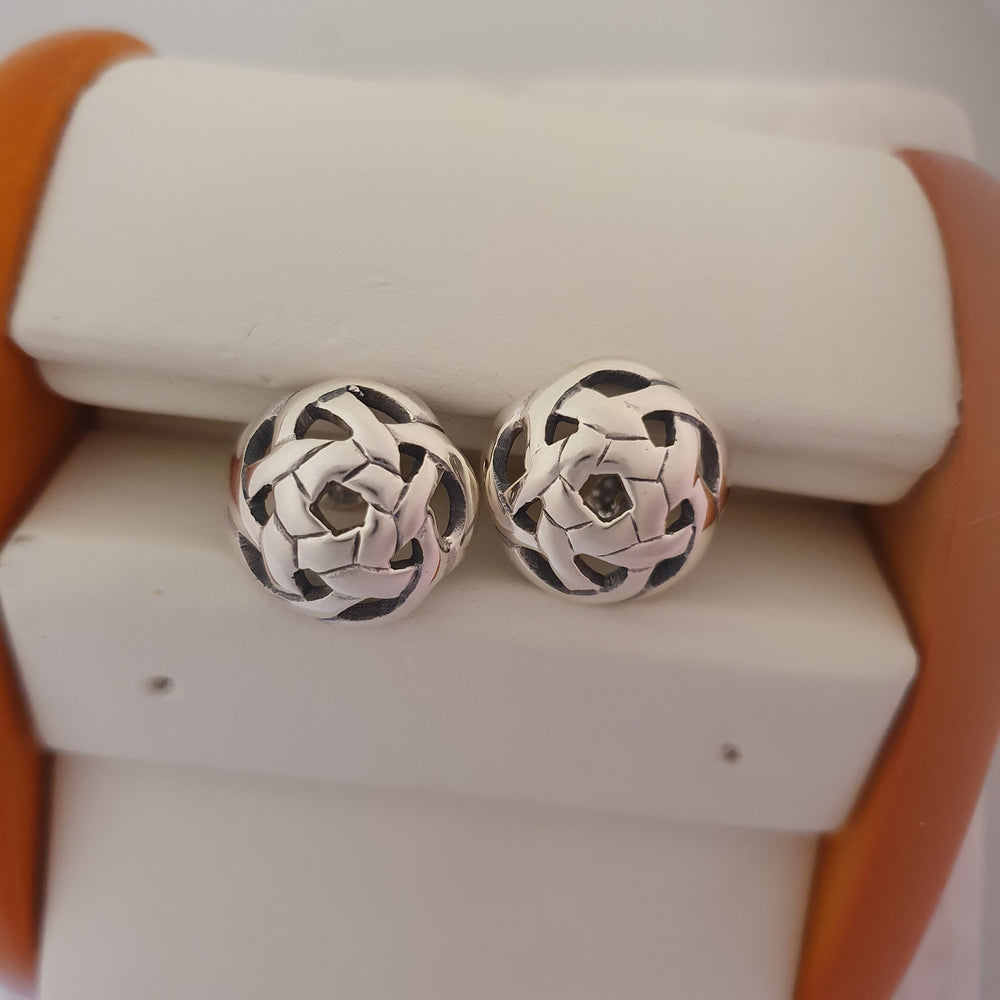 Sterling Silver Celtic Knot Stud Earrings