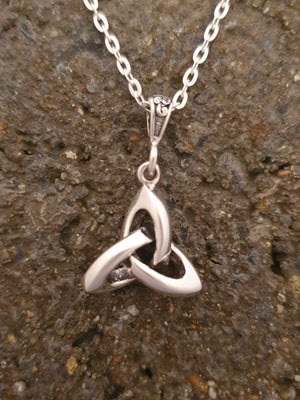 Three Dimensional Sterling Silver Trinity Pendant