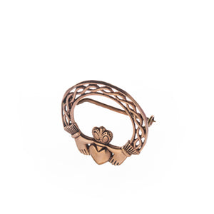 
            
                Load image into Gallery viewer, Bronze Claddagh Pin
            
        