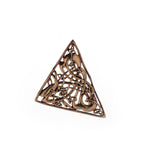 Bronze serpent pin