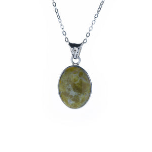 Oval Connemara Marble Pendant