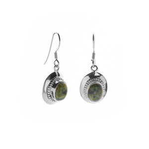Connemara Silver Oval Earrings