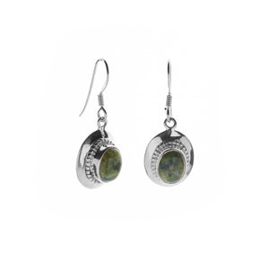
            
                Load image into Gallery viewer, Connemara Silver Oval Earrings
            
        