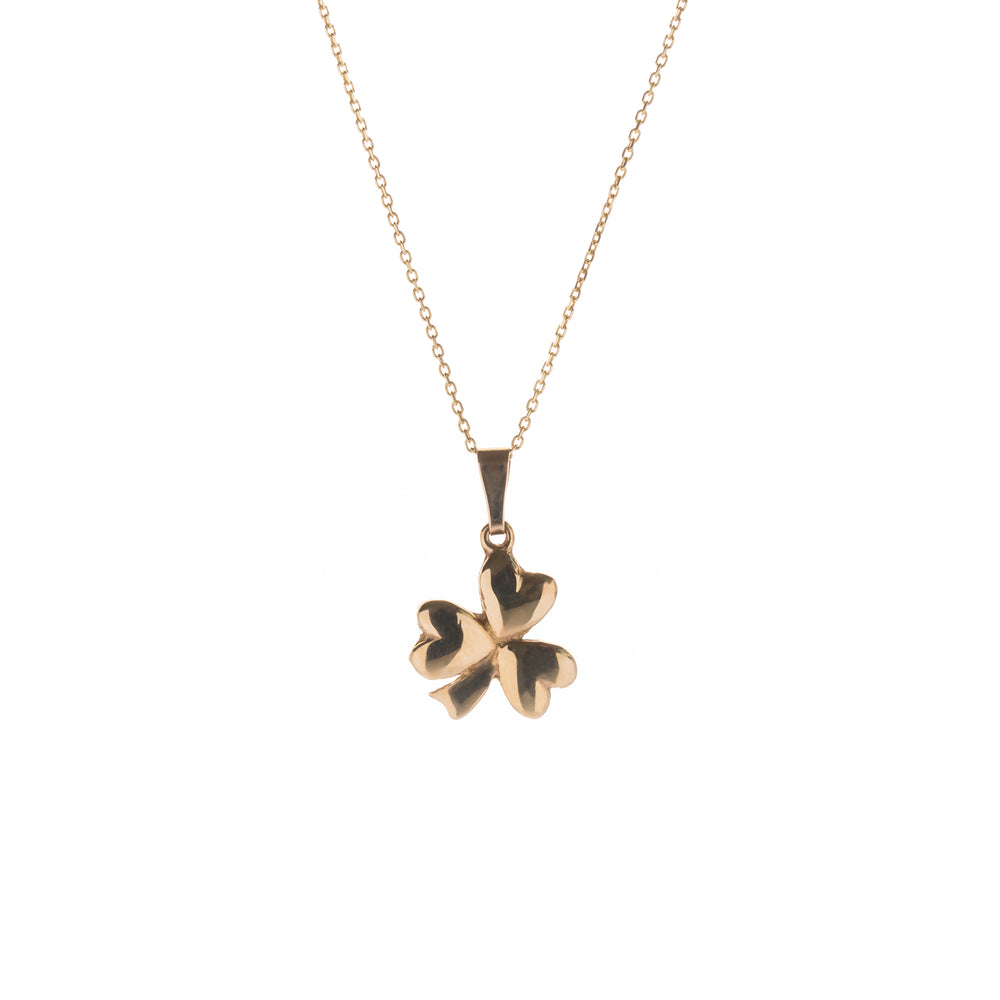 Gold Shamrock Necklace