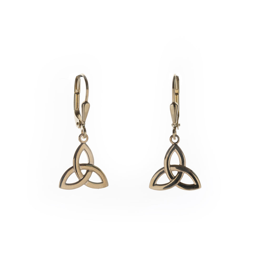 gold Irish knot earrings