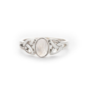 Irish Knot Moonstone Ring