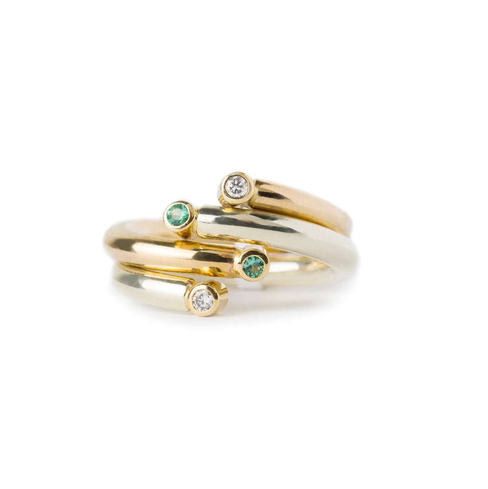 
            
                Load image into Gallery viewer, White Gold Yellow Gold Ring of Kerry  Charlene
            
        