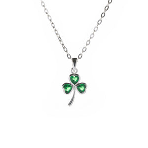 Shamrock With Green Crystal