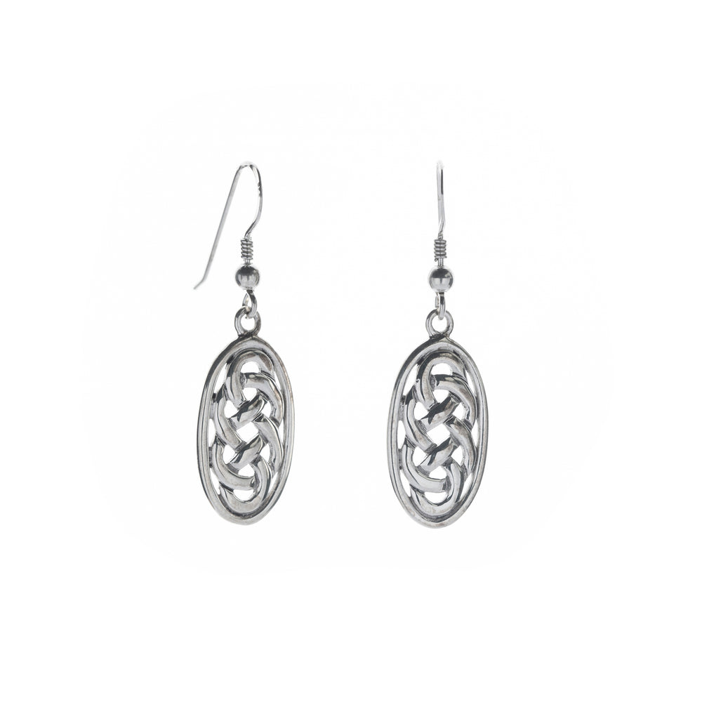 Oval Celtic Knot Earrings