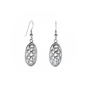 
            
                Load image into Gallery viewer, Oval Celtic Knot Earrings
            
        
