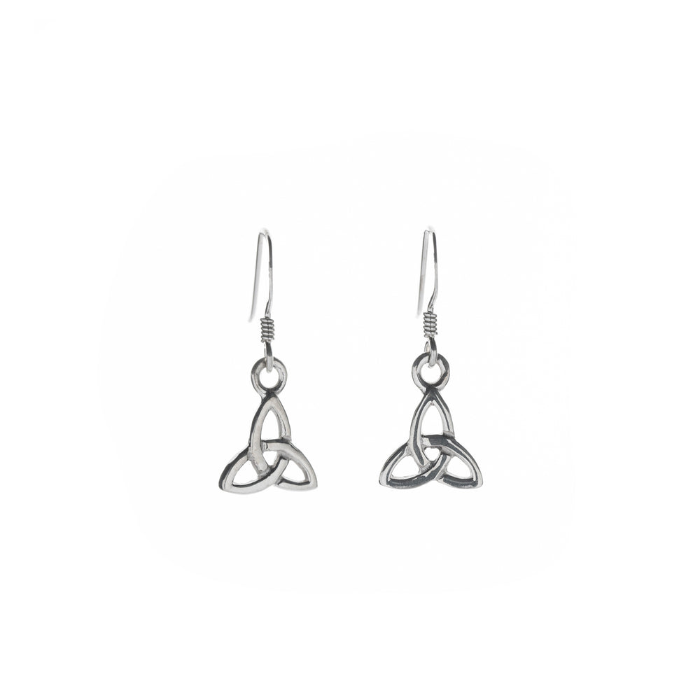 
            
                Load image into Gallery viewer, Small Sterling Silver Trinity Earrings
            
        