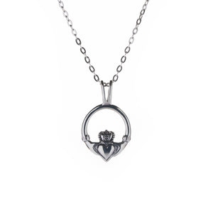 
            
                Load image into Gallery viewer, Sterling Silver Claddagh Pendant
            
        