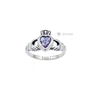 birthstone claddagh