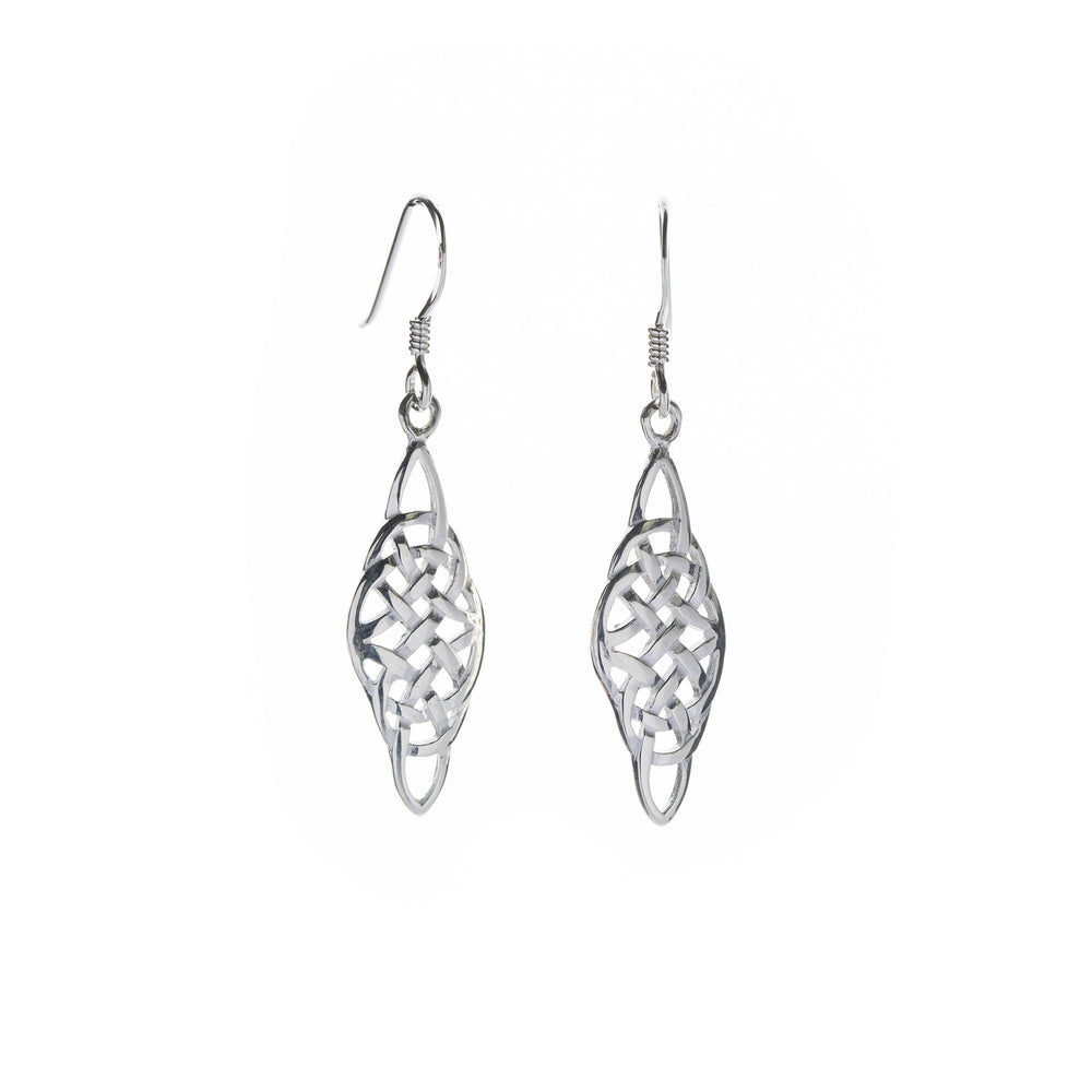 
            
                Load image into Gallery viewer, celtic knot long earrings
            
        